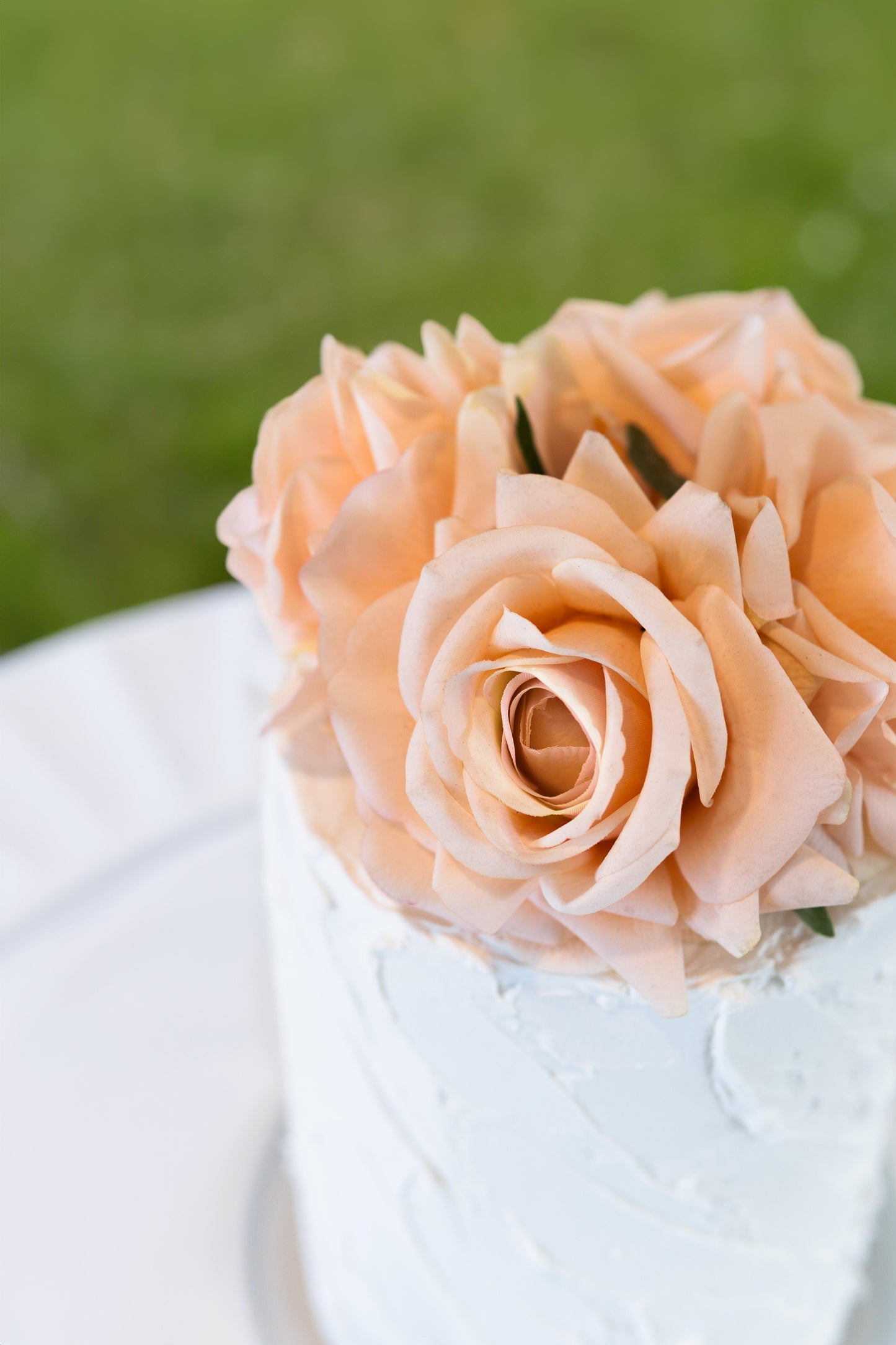 Anthea Pink Real Touch Cake Flowers – Lifelike Faux Wedding Cake Décor
