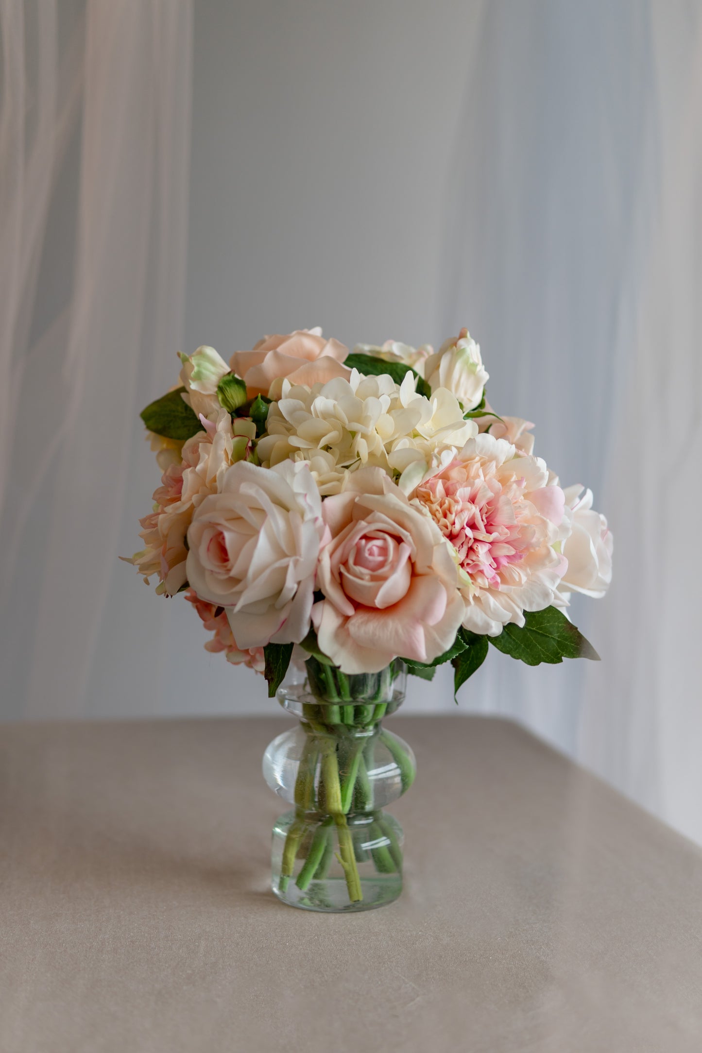Thalia Crystal Clear Centerpiece Vase- Elegant Glassware for Weddings