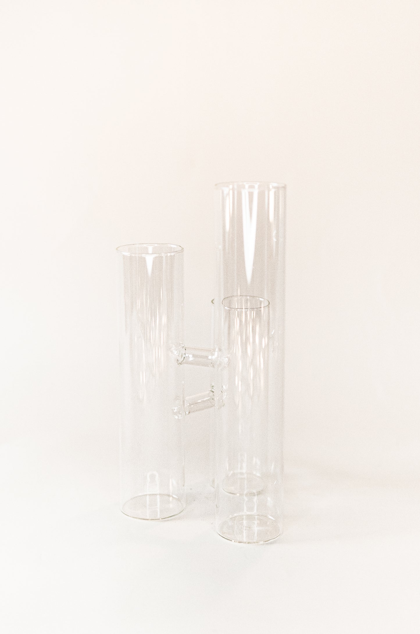 Iris Multi-Bloom Vase – Elegant Floral Glassware for Wedding Centerpieces
