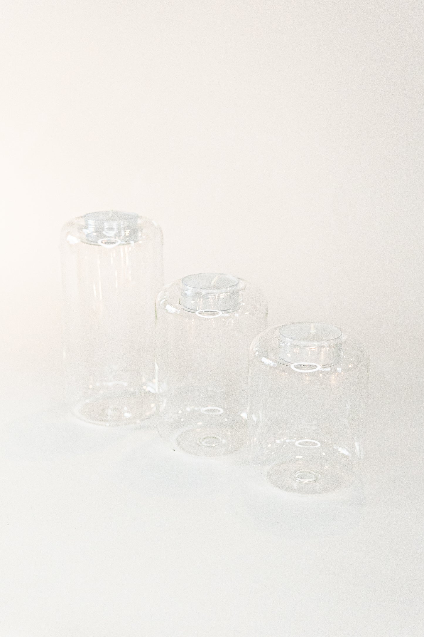 Selene Glass Tea Light Holder- Elegant Wedding Table Decor