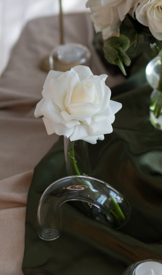 Real Touch Hybrid Tea Rose – Lifelike Artificial Flower for Wedding Decor, Bouquets & Centerpieces