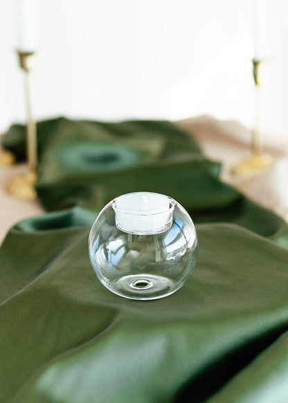Gaia Tea Light Holder – Elegant Glass Candle Holder for Weddings