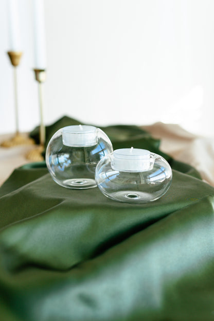 Gaia Tea Light Holder – Elegant Glass Candle Holder for Weddings