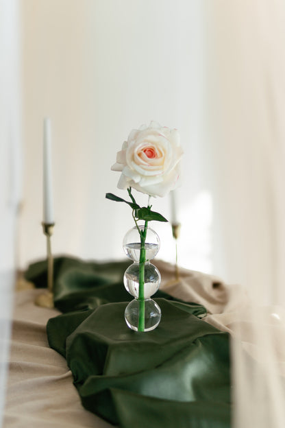 Venus Short Bubble Glass Vase- Elegant Wedding Decor