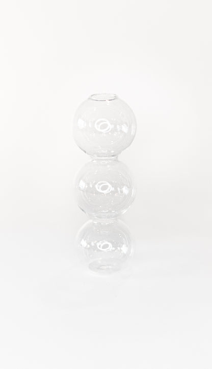 Venus Short Bubble Glass Vase- Elegant Wedding Decor