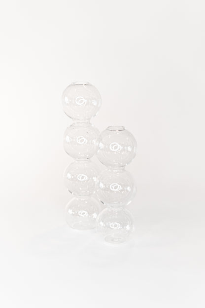 Venus Short Bubble Glass Vase- Elegant Wedding Decor