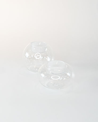 Gaia Tea Light Holder – Elegant Glass Candle Holder for Weddings
